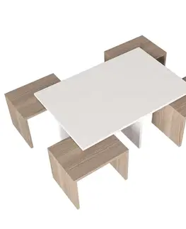 Konferenčné stolíky NEST konferenčný stolík, biela/cordoba