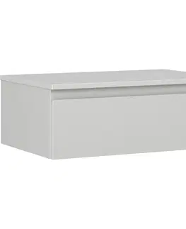 Kúpeľňový nábytok MEXEN/S - Orio kúpeľňová skrinka pod umývadlo 70 cm s doskou, 1 šuplík, sivá mat 91A10-07023-1-BFC62