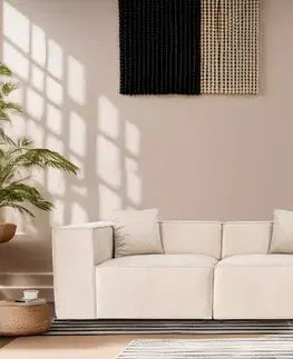 Pohovky a gauče Dvojmiestna pohovka Lora 2 Seater - Cream