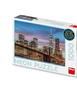 1000 dielikov Dino Toys Puzzle New York 1000 neon Dino