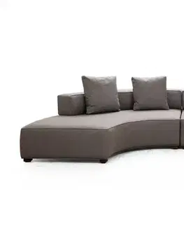 Sedacie súpravy Rohová sedacia súprava / Rohová pohovka Gondol-1 (CHL-3R) - Grey