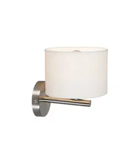 Nástenné osvetlenie Moderná nástenná lampa biela okrúhla - VT 1