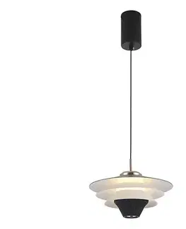Svietidlá Viokef Lighting LED luster na lanku MANLEY LED/5W/230V čierna/biela 4308600