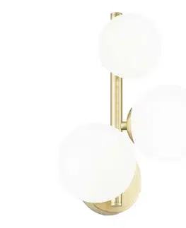 Svietidlá Ideal Lux - LED Nástenné svietidlo PERLAGE 3xG9/3W/230V zlatá/biela 283784