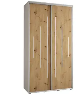 Šatníkové skrine Skriňa 45 Canaris 12 130 biela/artisan/silver