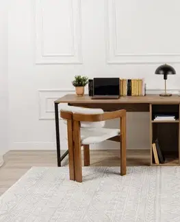 Písacie stoly Písací stôl Twin Study Desk - Atlantic Pine, Black