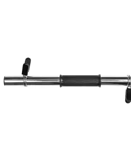 Osy k činkám Dutý hriadeľ na jednoručnú činku inSPORTline Onepump 45cm/30mm • s objímkami • bez závitov