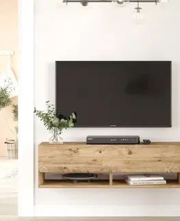 TV stolíky závesný TV stolík FREY 13, farba borovica
