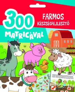 Nalepovačky, vystrihovačky, skladačky Farmos készségfejlesztő - 300 matricával