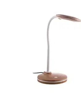 Lampy Globo 52290146 - LED dotyková stolná lampa CARMEN LED/4,6W/230V hnedá 52290146