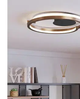Svietidlá Eglo 901825-LED Stropné svietidlo MEZZOMONTE 2xLED/20W/230V pr.48cm bronz +DO 901825