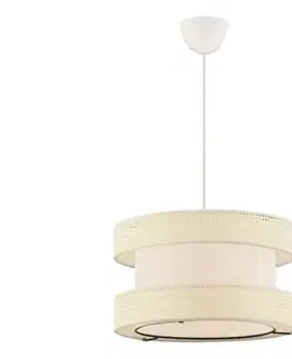 Svietidlá  Závesný luster HALO na lanku 1xE27/60W/230V krémový 390FLH2462