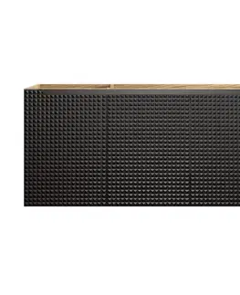 Skrinky do kúpeľne ArtCom Skrinka pod umývadlo LUXOR Black 82-120-3D | 120 cm s dvierkami