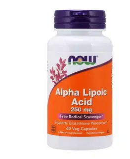 Ostatné špeciálne doplnky výživy NOW Foods Kyselina alfa-lipoová 250 mg