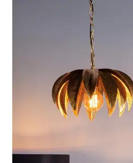 Svietidlá Där Lighting Där Lighting CAR0135 - Luster na reťazi CARA 1xE27/60W/230V zlatý CAR0135