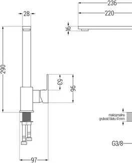 Kuchynské drezy MEXEN/S MEXEN/S - Gaspar granitový drez 1.5 s odkvapkávačom vrátane batérie Rita, béžový 6507-69-670300-50
