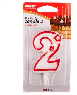 Dekorácie a bytové doplnky Narodeninová sviečka č. 2