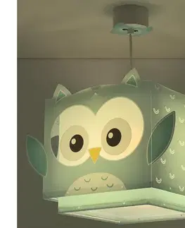 Svietidlá Dalber 64392 - Detský luster LITTLE OWL 1xE27/60W/230V 64392M