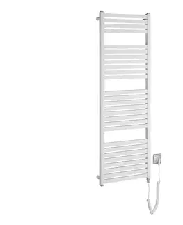 Svietidlá Aqualine - Kúpeľňový elektrický radiátor TONDI-E 500W 133x45 cm biela DE470T