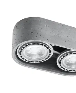 Svietidlá  Stropné svietidlo BASIC AR111 2xGU10/40W/230V betón SL.0882