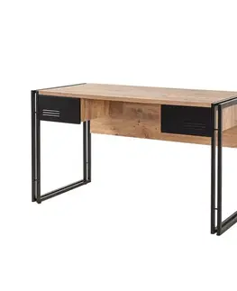 Konferenčné stolíky Pracovný stôl Cosmo Atlantic Pine and Black