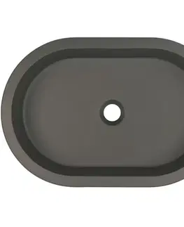 Sanitárna keramika DEANTE - Silia - Granitové umývadlo grafit oval CQS_TU6U