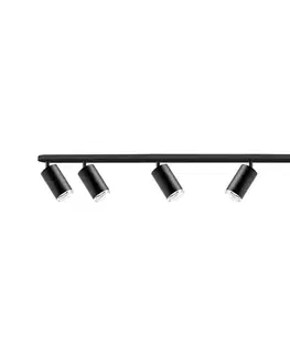Svietidlá  LED RGBW Stmievateľné kúpeľňové bodové svietidlo TURYN 6xGU10/6,5W/230V IP44 čierne SA1946+AI2320