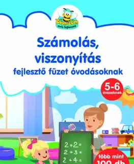 Pre deti a mládež - ostatné Számolás, viszonyítás - fejlesztőfüzet óvodásoknak - Több mint 100 db matricával