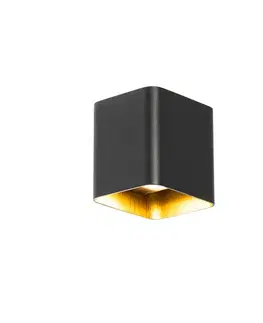 Vonkajšie nástenné svietidlá Moderná nástenná lampa čierna vrátane LED IP54 štvorcová - Evi