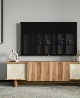 Konferenčné stolíky Televízny stolík Diana Travertine and Walnut