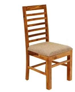 Jedálenské stoličky Stolička čalúnená Rami indický masív palisander
