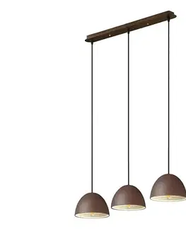 Svietidlá Ideal Lux - Luster na lanku FOLK 3xE27/60W/230V hnedá 174235