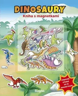 Leporelá, krabičky, puzzle knihy Kniha s magnetkami: Dinosaury