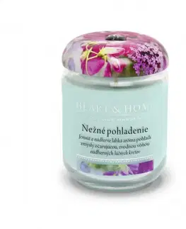 Veľká sviečka Albi Veľká sviečka Heart & Home Nežné pohladenie, 340g