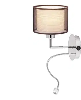 Svietidlá Rabalux 2629 - Nástenné svietidlo ANASTASIA E27/60W + LED/1W