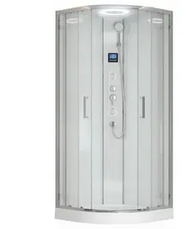 Sprchovacie kúty KERRA - Hydromasážny box Orion 90 biela 5907548123480