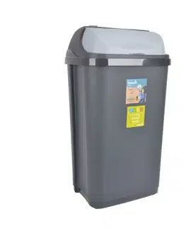 Odpadkové koše Kinekus Kôš na odpad zasúvací, 50L, plastový, RASMUS, grafit