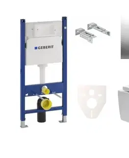 Záchody Cenově zvýhodněný závěsný WC set Geberit do lehkých stěn / předstěnová montáž + WC SAT Brevis SIKOGES7W3S SIKOGES7W3S
