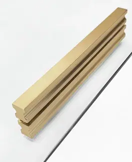 Sprchovacie kúty REA/S - Sprchová kabína Montana Gold Brush 140x90 KPL-K2520