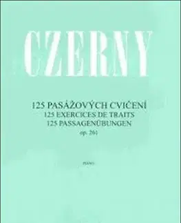 Hudba - noty, spevníky, príručky 125 pasážových cvičení op. 261 - Carl Czerny
