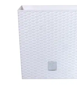 Kvetináče PROSPERPLAST - Kvetináč Rato Low 40cm biely
