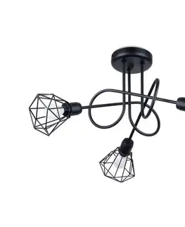 Svietidlá  SL.1109 - Luster na tyči ARTEMIS 3xE14/40W/230V čierna SL.1109