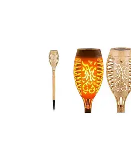 LED osvetlenie  LED solárne svietidlo MINISPARK BAMBOO LED/1,8W/5,5V IP44 béžové SOLAR MINISPARK BAMBOO