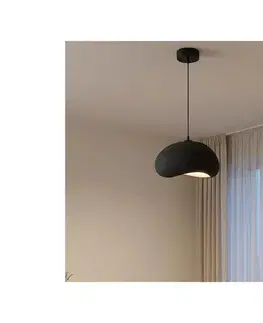 Svietidlá BRILAGI - Závesné svietidlo na lanku WABI SABI 1xE27/40W/230V priemer 35 cm čierna 422WBL1105