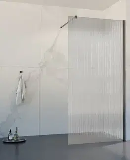 Sprchovacie kúty HOPA - Walk-in sprchovací kút LAGOS GRAFIT NEW 200 - Farba rámu - Grafit, Rozmer A - 100, Rozmer C - 200, Výplň - Vrúbkované bezpečnostné sklo - 8 mm BCLAGO10GPN2