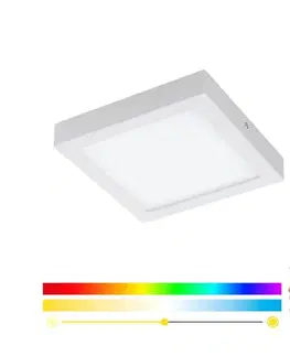 Svietidlá Eglo 33316 - LED RGBW stmievateľné stropné svietidlo FUEVA-C LED/15,6W/230V 22,5x22,5cm biela 33316
