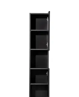 Skrinky do kúpeľne ArtCom Vysoká skrinka do kúpeľne NOVA Black 80-03-2D