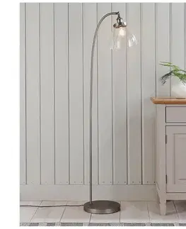 Lampy Endon 91741 - Stojacia lampa HANSEN 1xE27/40W/230V matný chróm 91741