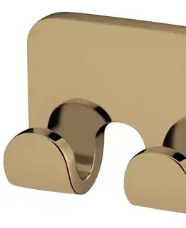 Vešiaky a háčiky na stenu Dvojitý vešiak 07950 Natura Gold