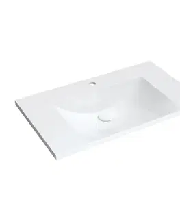 Umývadlá OMNIRES - NAXOS M+ nábytkové umývadlo, 76 x 46 cm biela lesk /BP/ NAXOS760BP